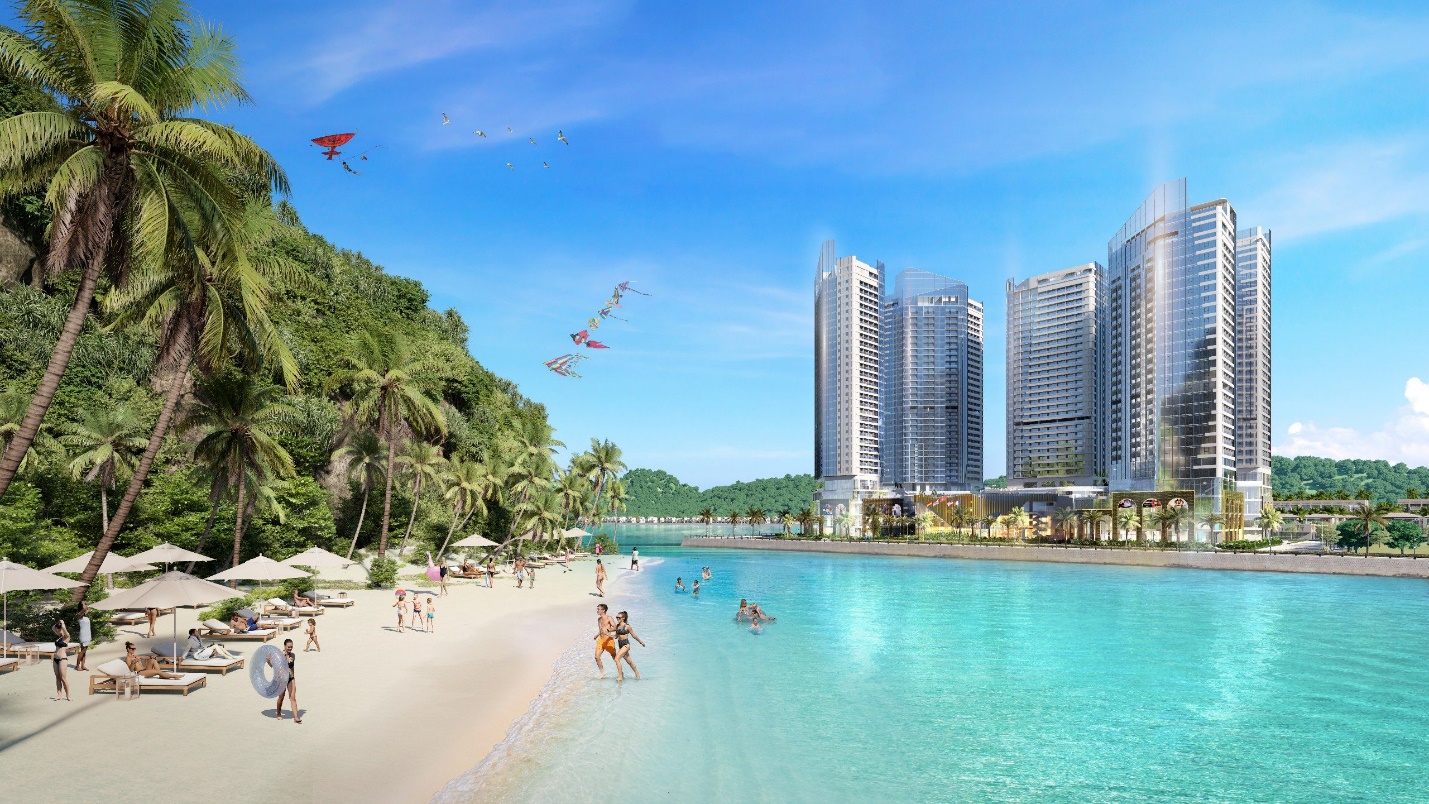 Tổ hợp du lịch, nghỉ dưỡng và giải trí Crystal Holidays Harbour Vân Đồn sở hữu view nhìn ôm trọn vịnh Bái Tử Long sẽ được đưa vào khai thác từ quý 3/2025.