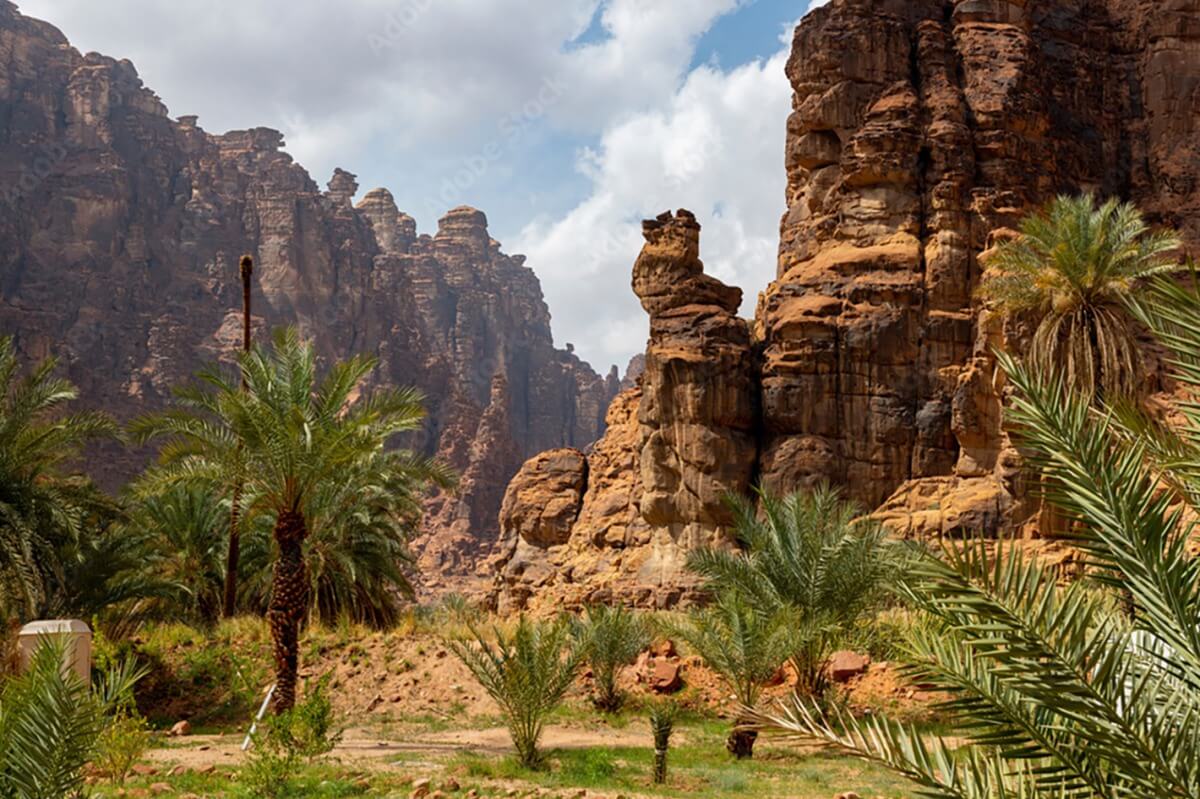 Thung lũng Wadi Al Disah ở Arab Saudi.