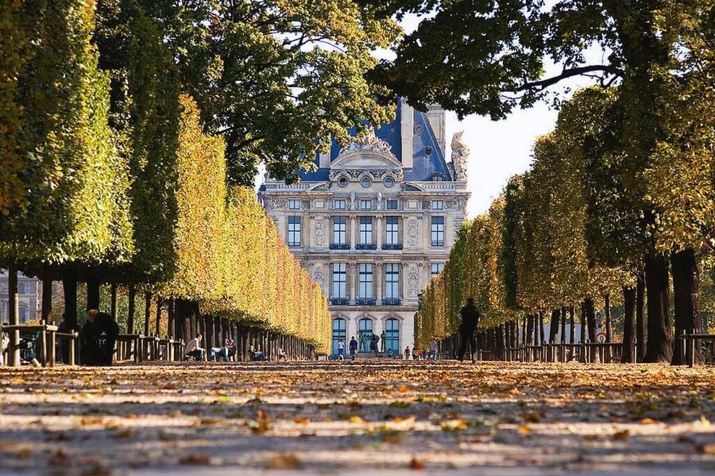 Vườn Tuileries vào mùa thu.