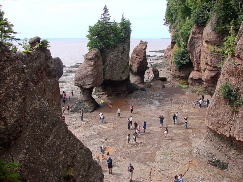 Vịnh Fundy, nằm giữa các tỉnh New Brunswick và Nova Scotia.